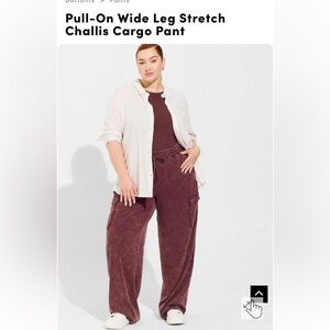 ISO Torrid Pull On Wide Leg Challis Cargo pants in a size 00.